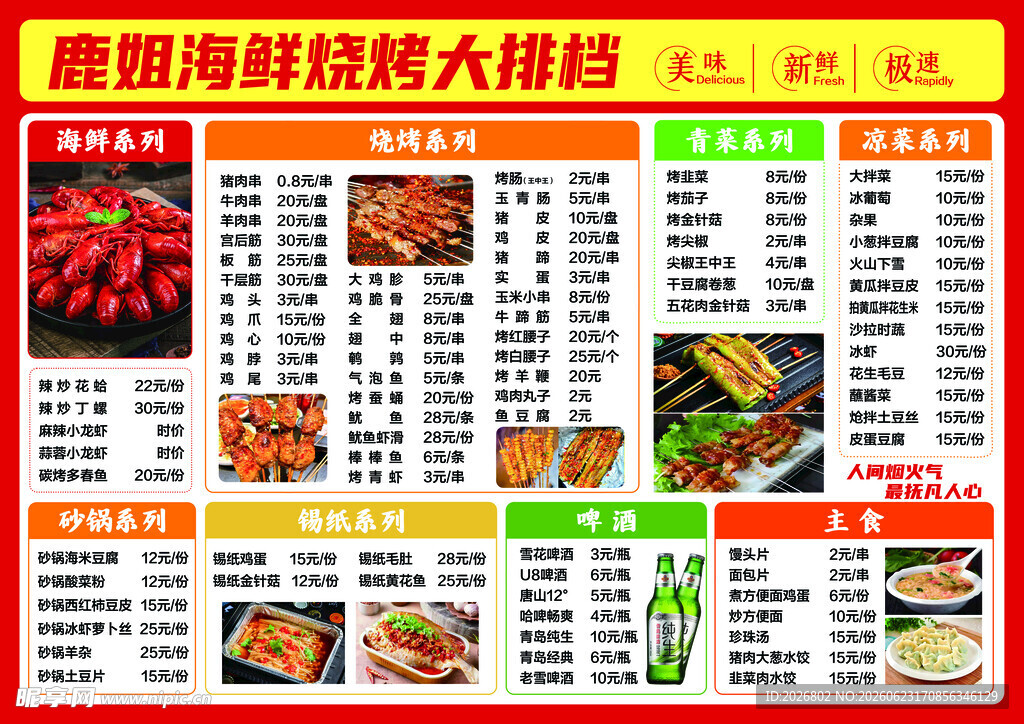 价目表