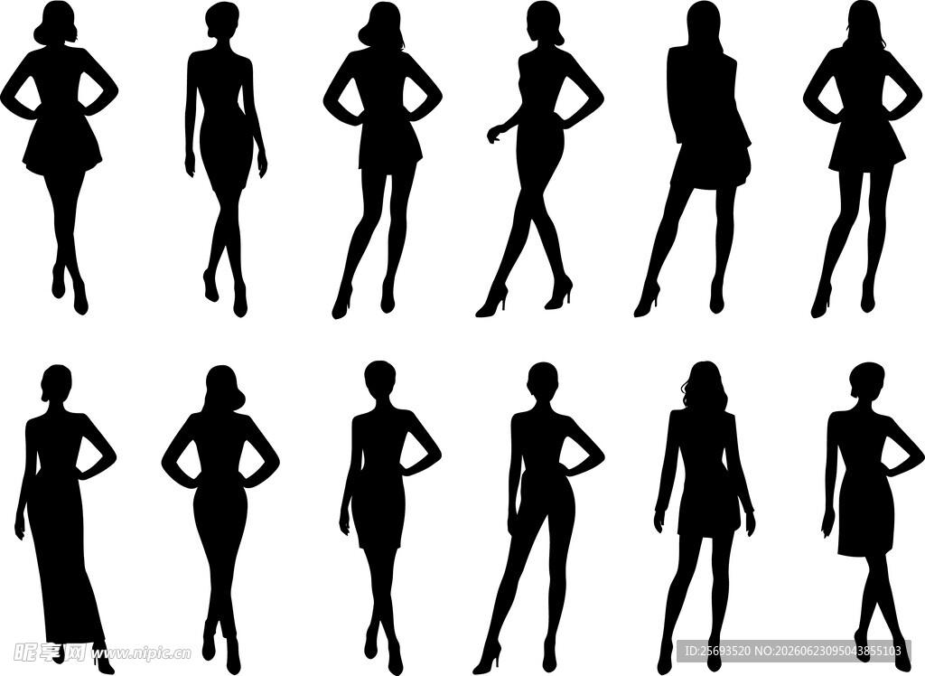 女性剪影合集