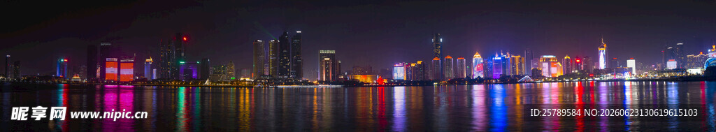 城市璀璨夜景灯光秀