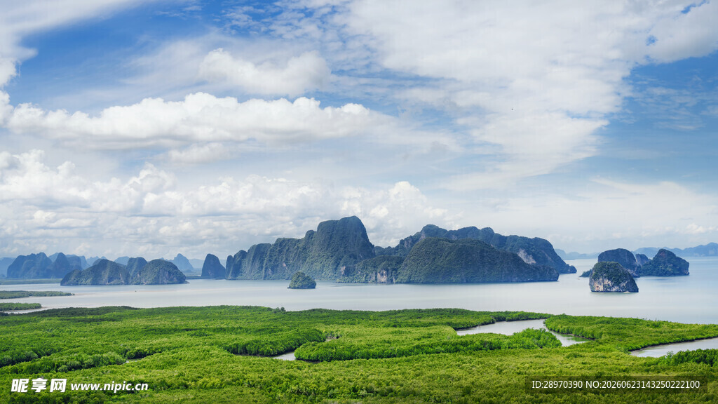 美丽海岛自然风光景色