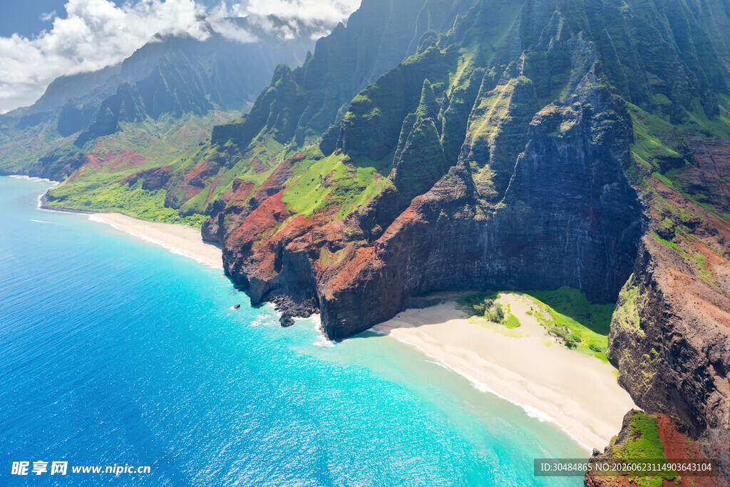 绝美海岸风光俯瞰图