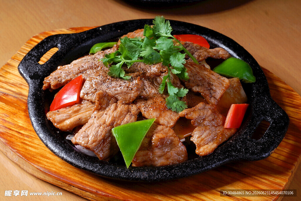 铁板猪肉