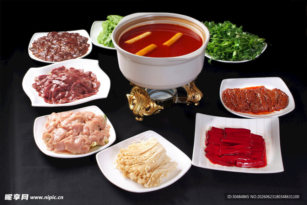 丰盛火锅食材组合