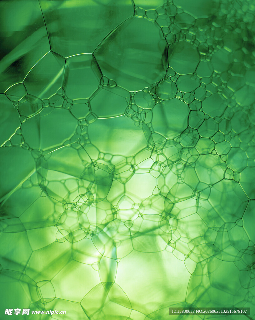 绿色梦幻细胞微观世界