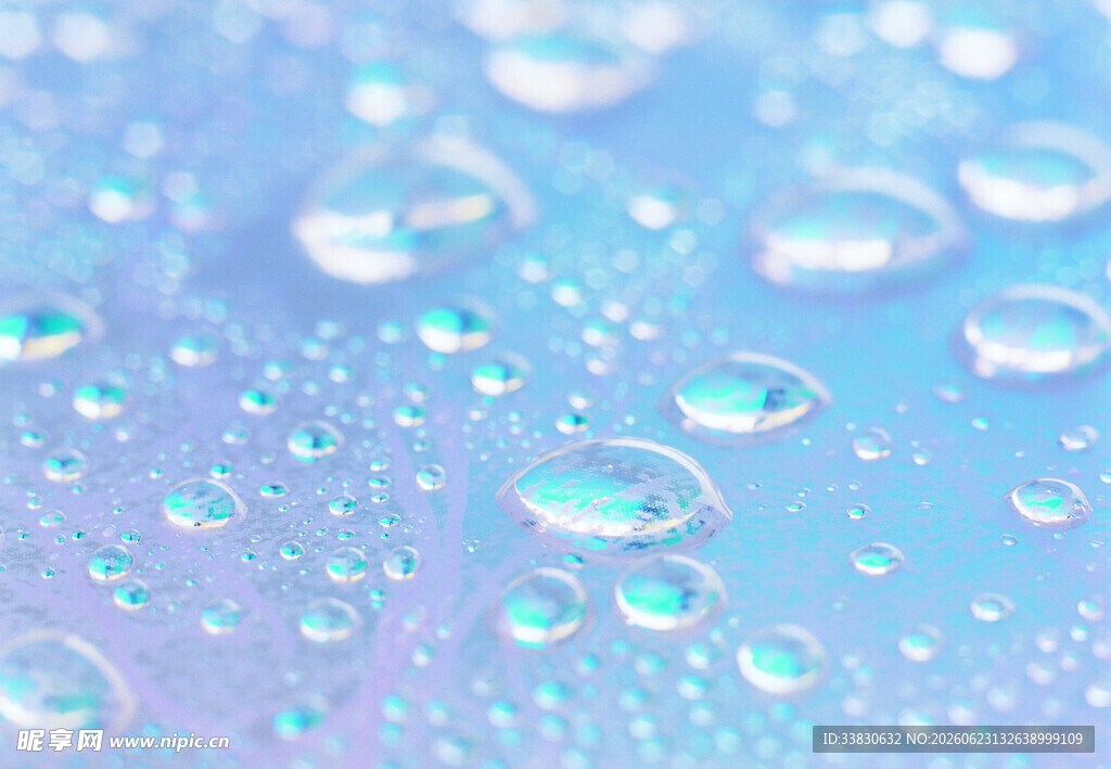 梦幻水珠绚丽色彩世界