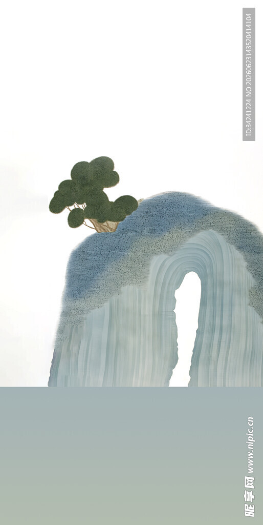 中国风山水风景古风画