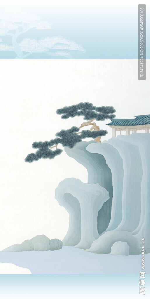 中国风山水风景古风画