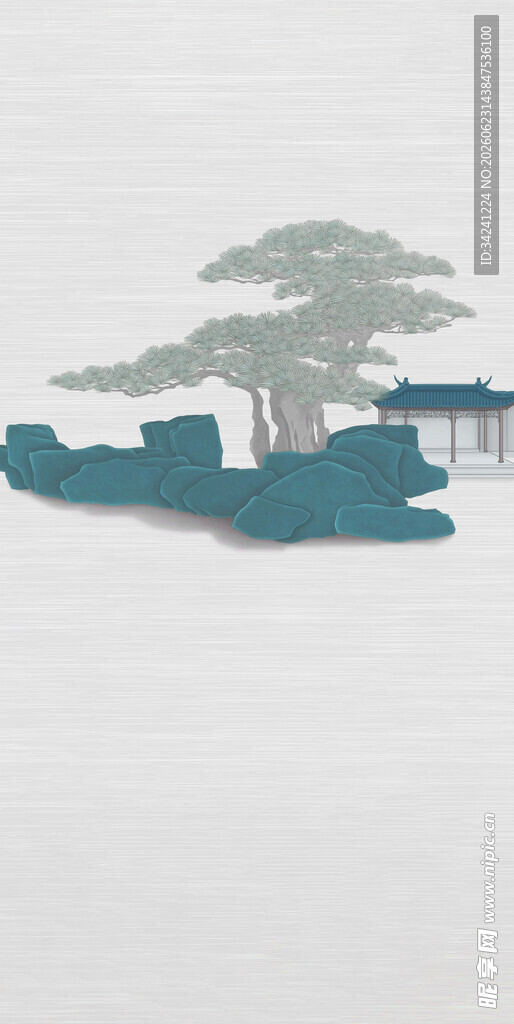 中国风山水风景古风画