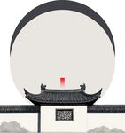 中国风山水风景古风画