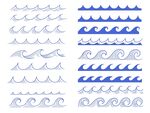 海上日出插画