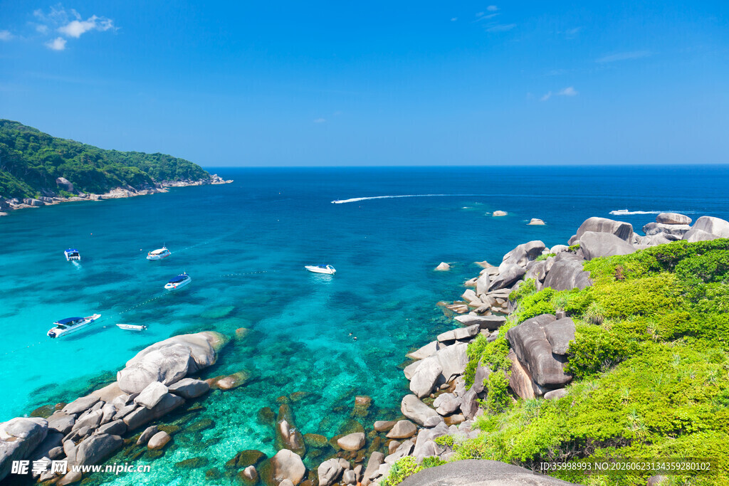 美丽海岛海景风光