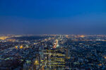 城市璀璨夜景俯瞰图