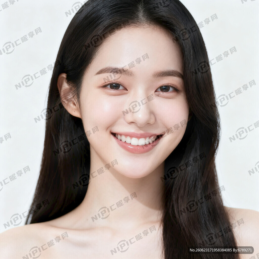 露牙齿的美女头像 不要全身