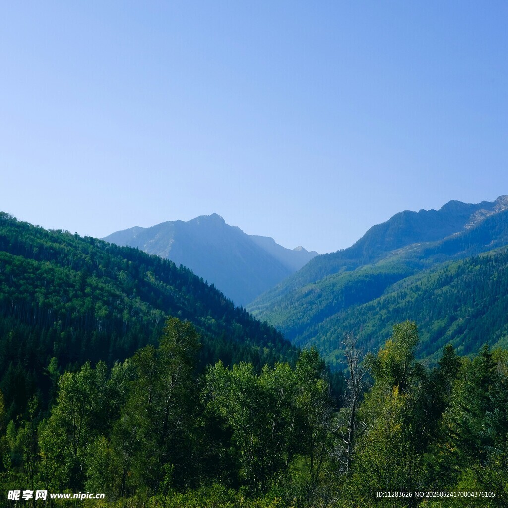 青山幽谷间的秀丽景致