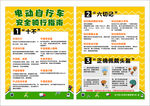 电动车安全骑行指南海报