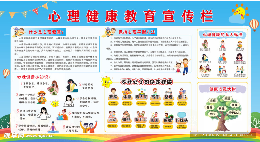 心理健康教育宣传栏