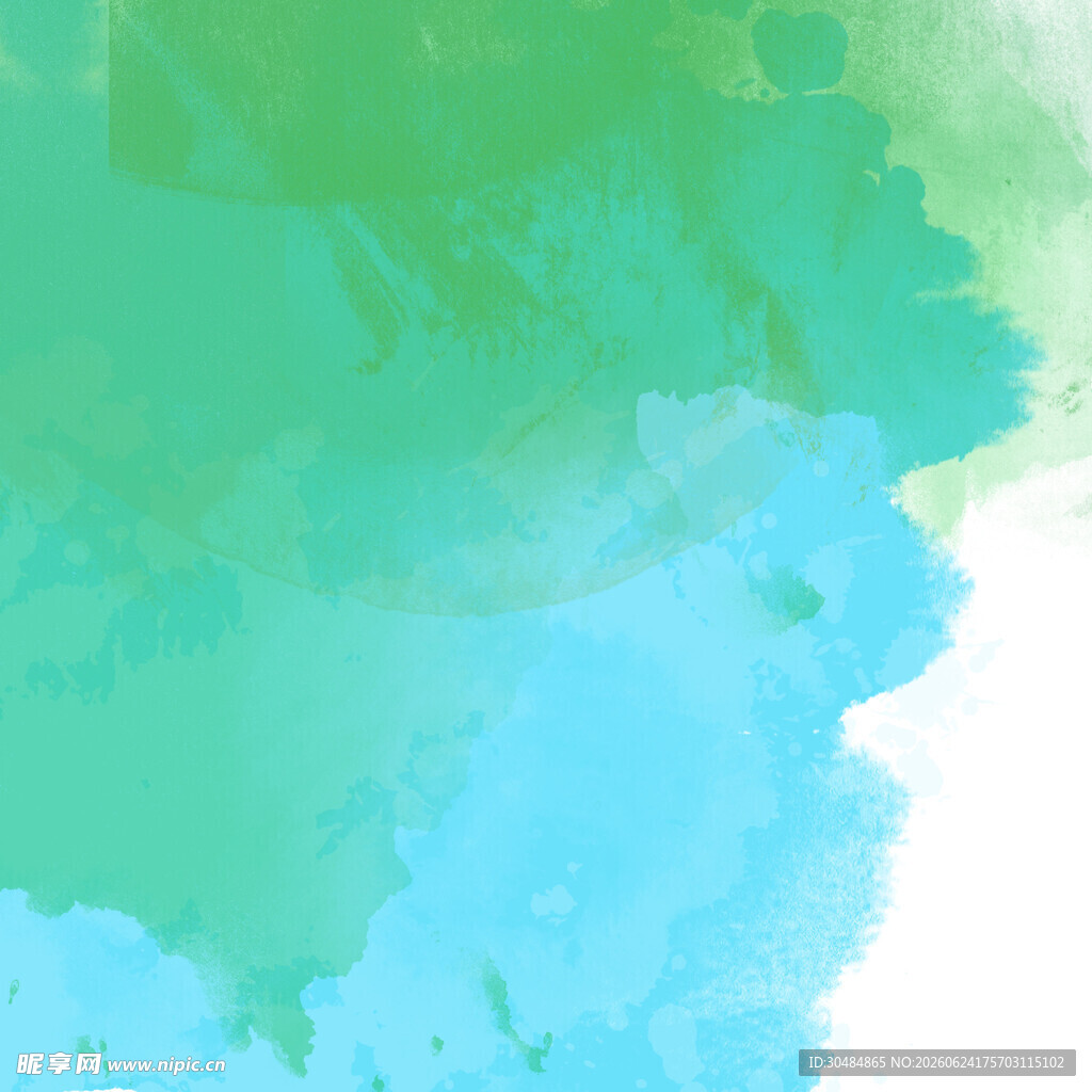 清新渐变水彩背景