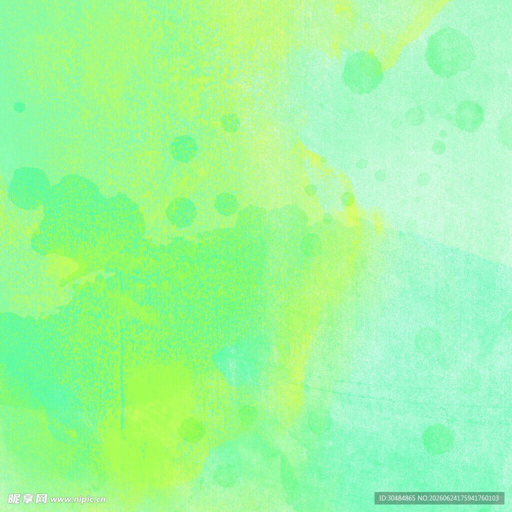 渐变绿黄水彩背景图