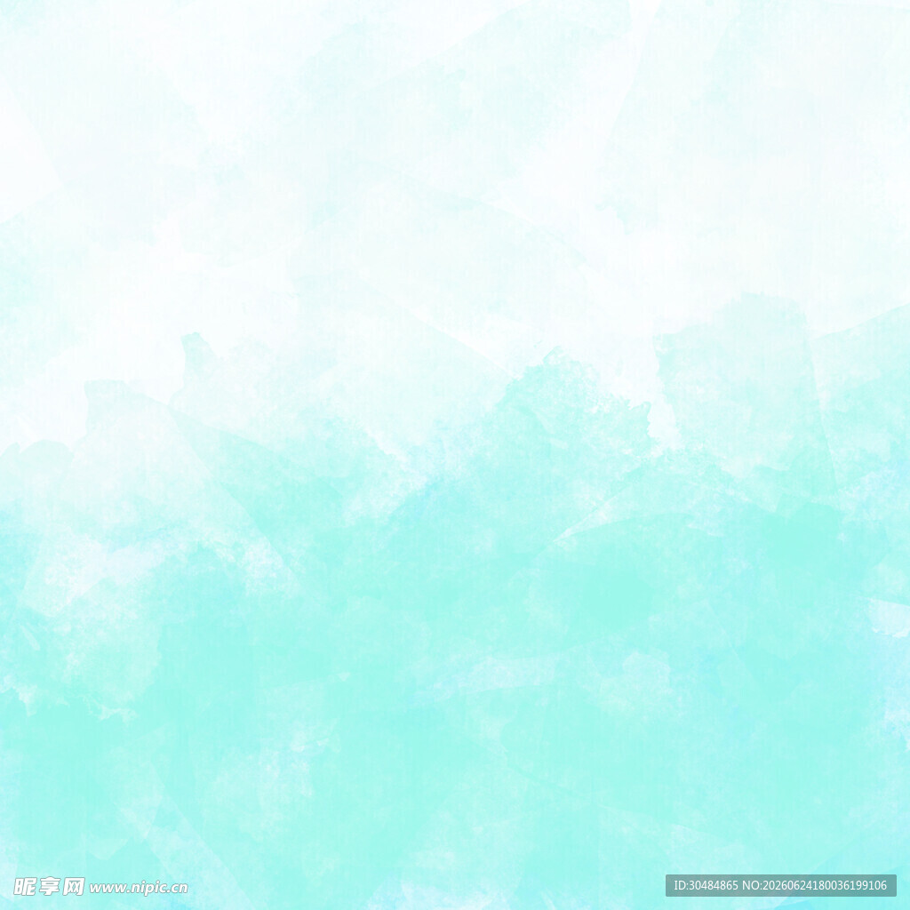 淡蓝绿色水彩渐变背景