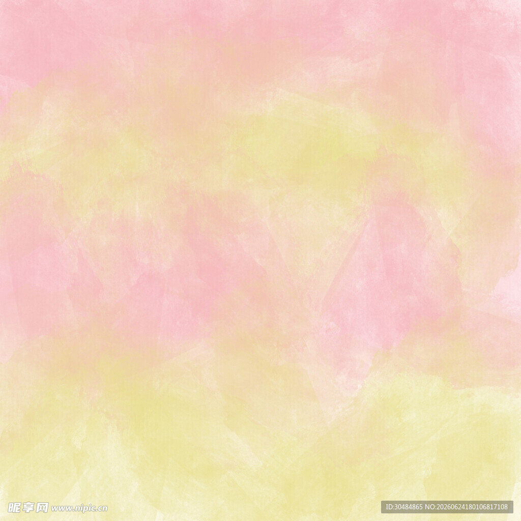 粉黄渐变水彩背景图