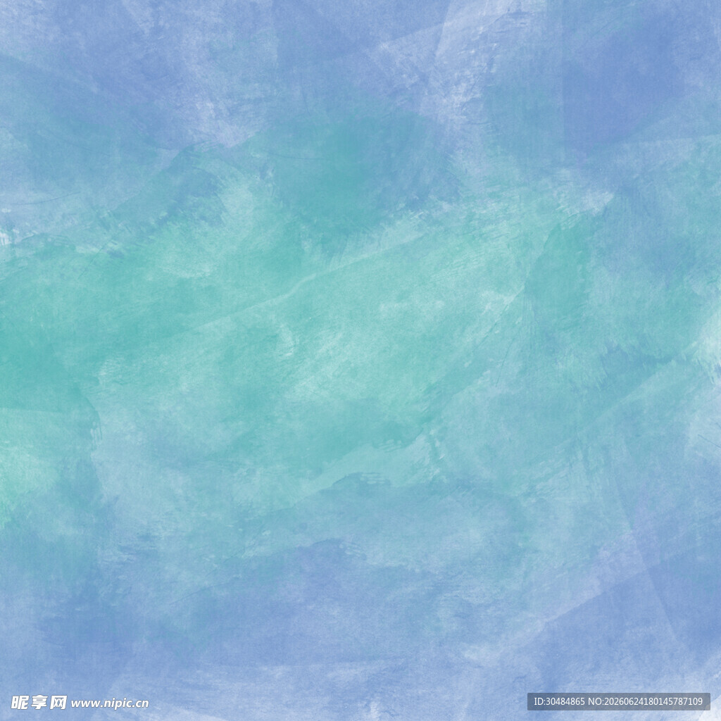 蓝绿梦幻水彩背景图
