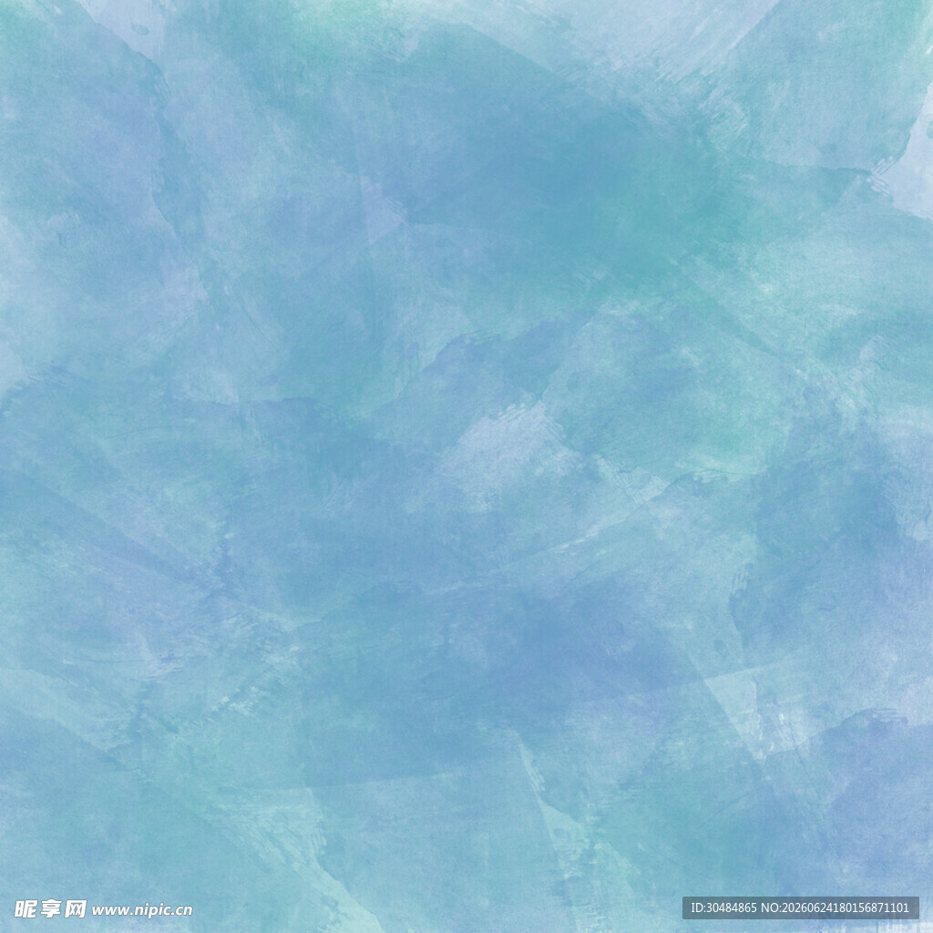 淡蓝青绿水彩渐变背景