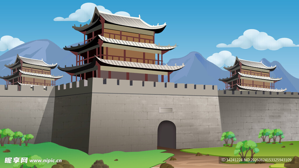 古代城楼景观