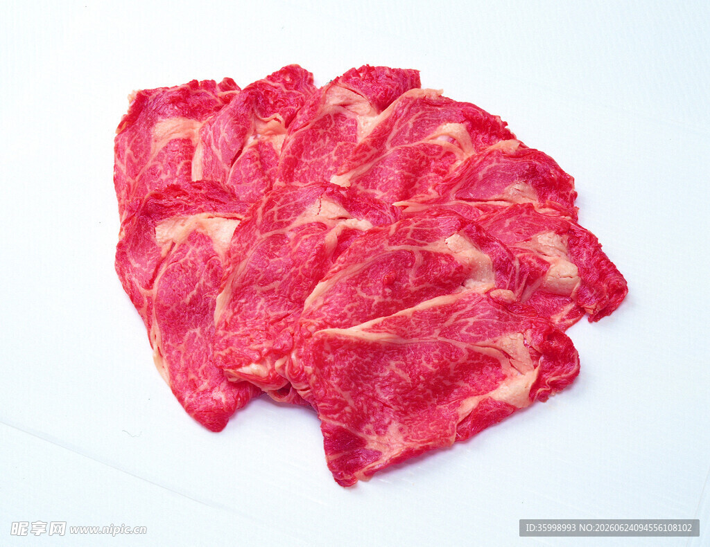 新鲜牛肉切片