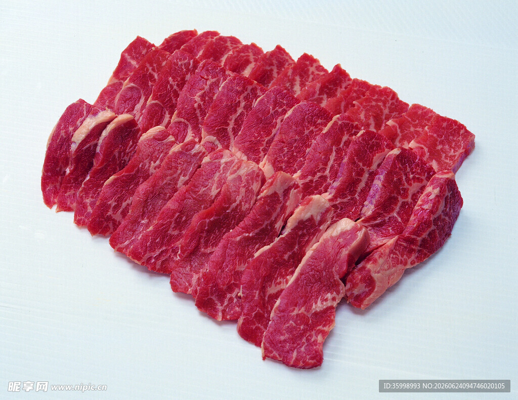 新鲜牛肉切片