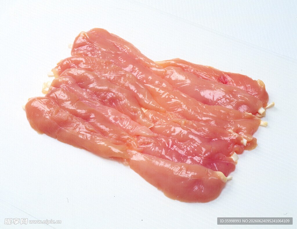 新鲜生猪肉肉片