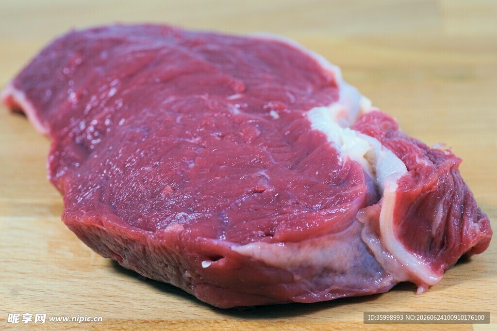 新鲜生牛肉牛排食材