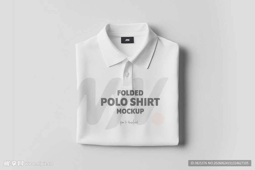 白色Polo衫展示样机模型