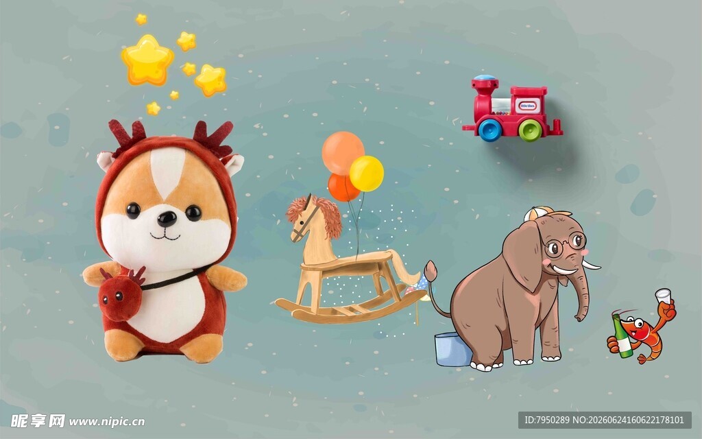 可爱萌趣儿童玩具大集合