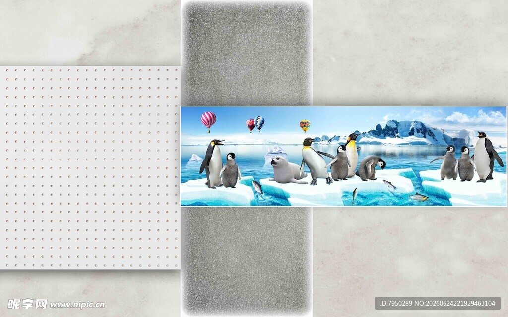 企鹅主题墙贴展示图