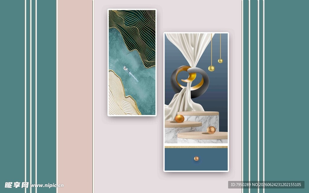 艺术装饰画组合展示