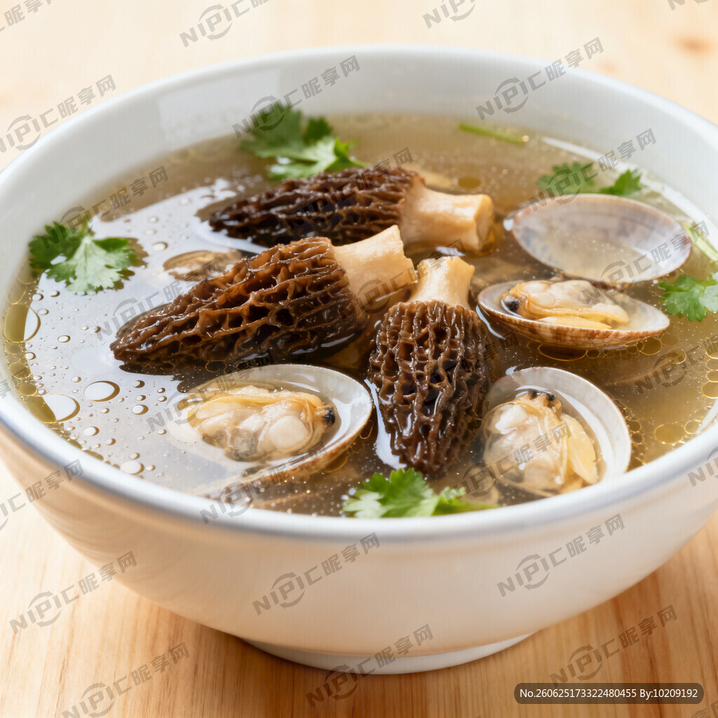 羊肚菌文蛤汤