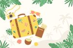 夏日旅行插画