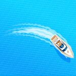 游艇海景插画