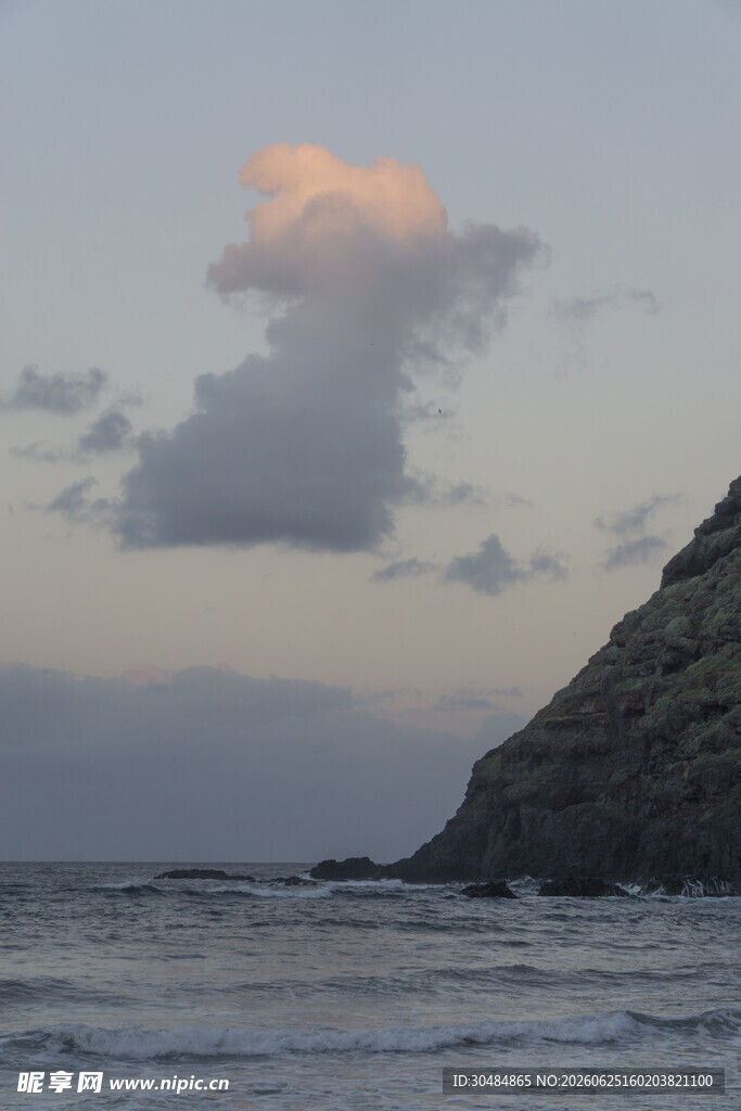 海边暮色风景