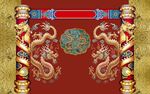 中式双龙戏珠喜庆装饰