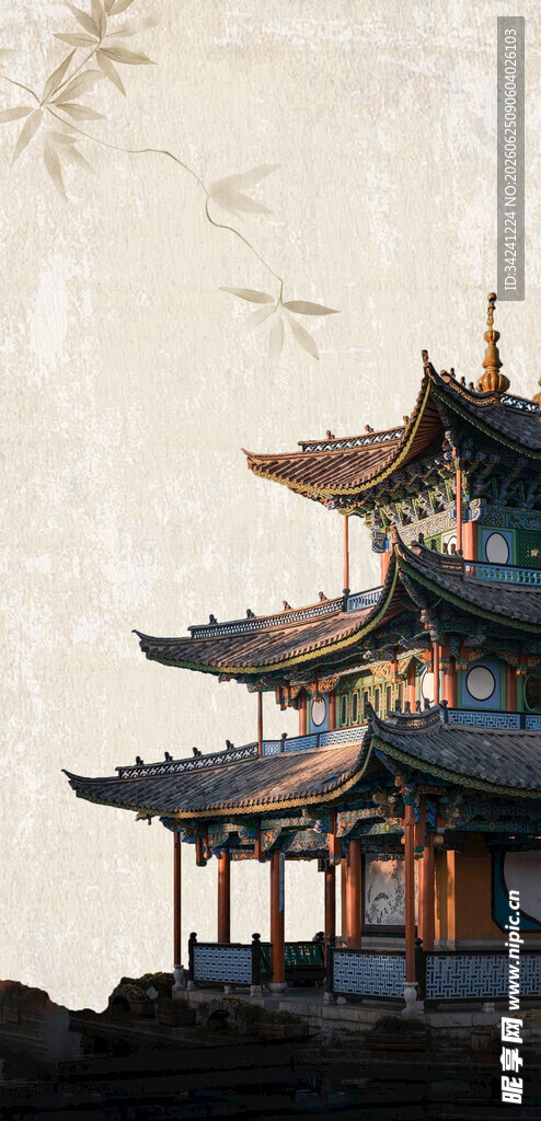 中式古建筑檐翘角韵味浓