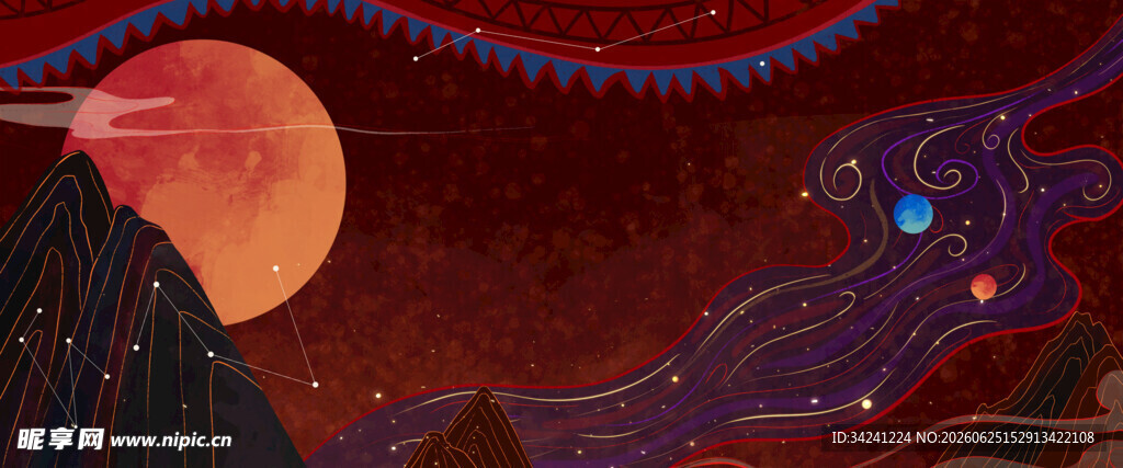 梦幻宇宙星空奇幻景象