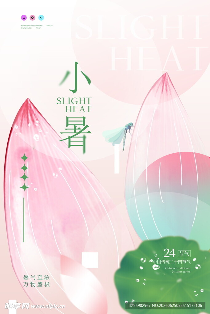 小暑节气插画
