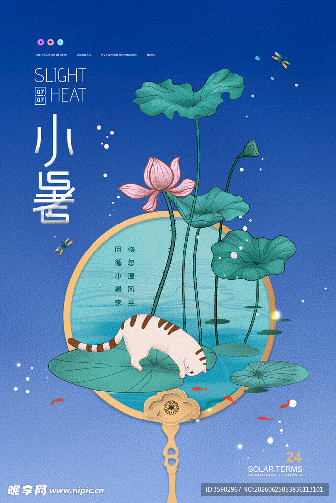 小暑时节的诗意静谧画面