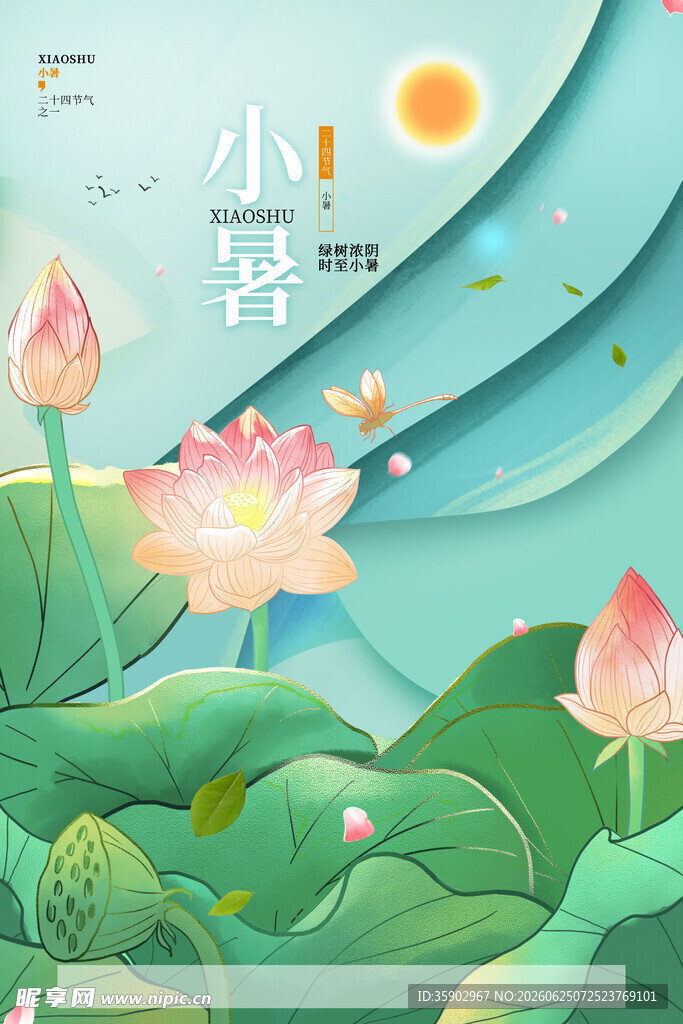 夏日荷塘小景
