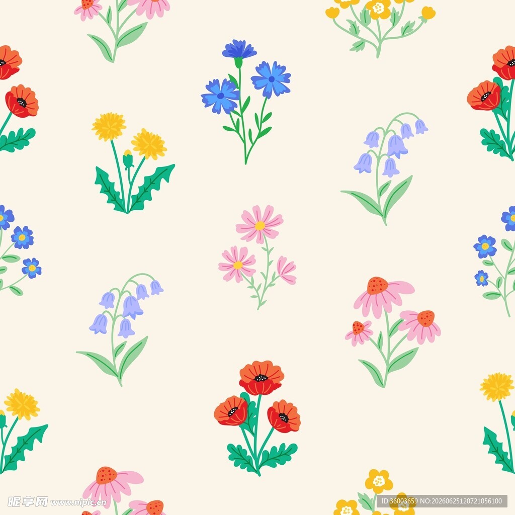 碎花花卉底纹