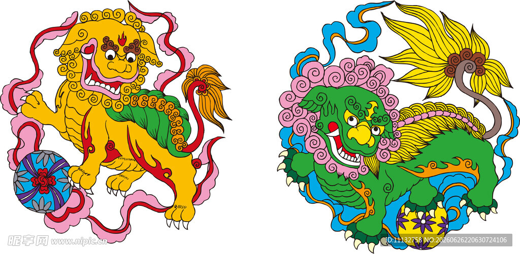 传统祥瑞狮子