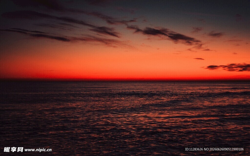 海边壮丽日落美景