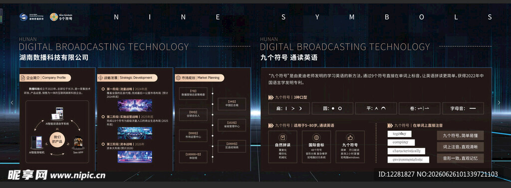 科技风数据展示界面