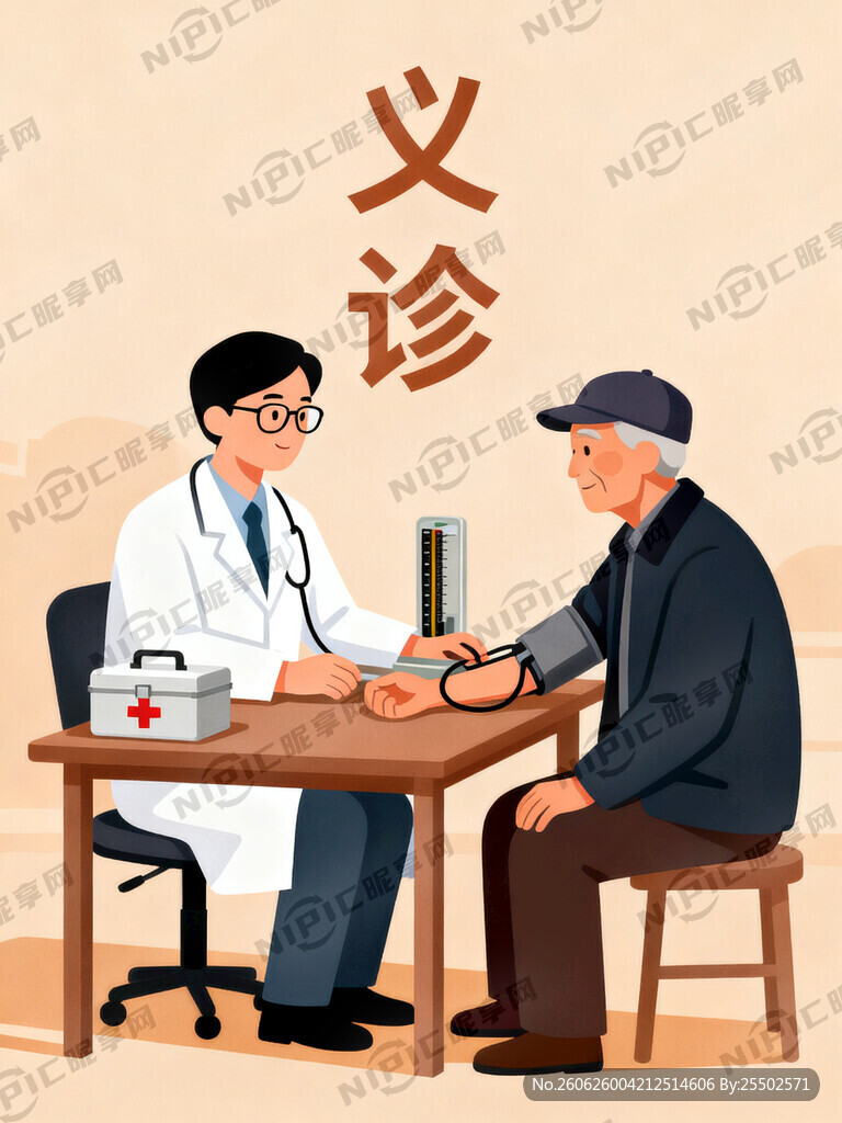 专家给老人义诊
